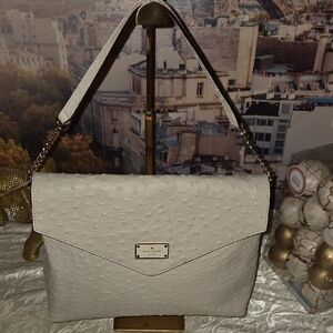 Kate Spade Eel Skin Cream Shoulder Bag